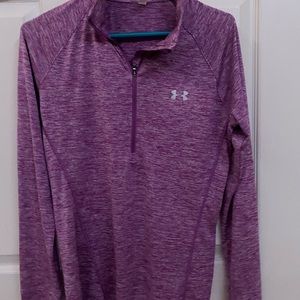 Under Armour heathered purple quarter zip